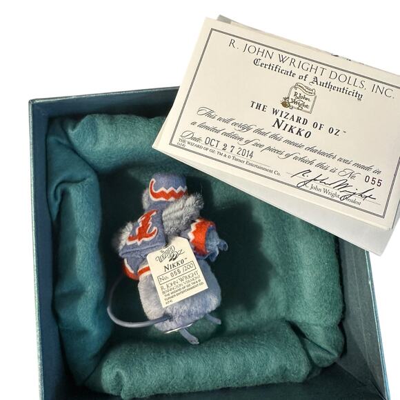 R John Wright Wizard of Oz Mice Complete Set of 8 All Matched #055 Boxes / Cert - Picture 5 of 12